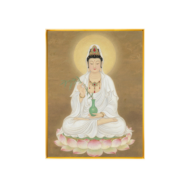 观音菩萨佛像十字绣手工2026新款线绣自己绣家用精准印花DIY制作