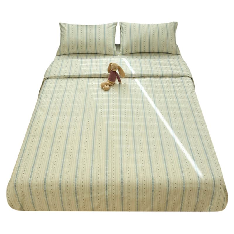 海盐拿铁纯棉床单被单小清新单双人被套宿舍150×200可配三四件套