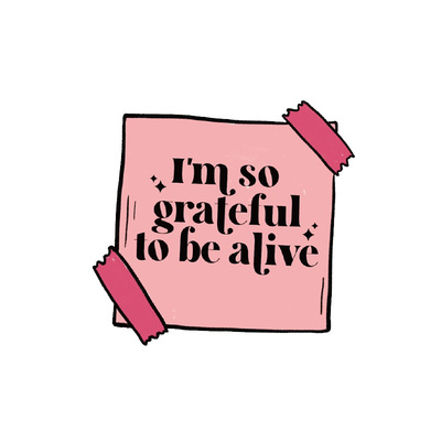 自我肯定励志标签贴纸防水