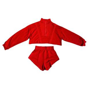 欧美爵士跳舞jazz上衣长袖女团风穿搭kpop舞蹈套装啦啦队服装成人