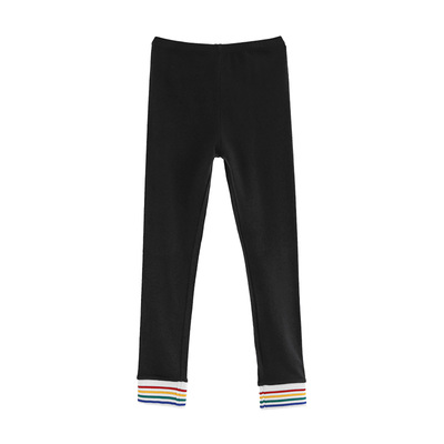 ilovej童装彩色螺纹布打裤子