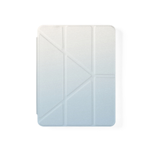 SUYA苏雅蓝色渐变适用ipad11平板保护壳air7保护套pro11寸10代苹果9mini6带笔槽透明外壳三y型折叠双面可拆分