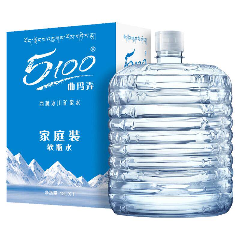 5100西藏天然冰川矿泉水12L/桶
