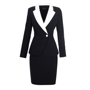 职业套装2026新款女一粒扣修身ol西装套裙气质御姐西服两件套正装