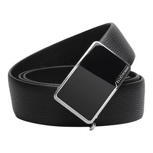 ELLE HOMME新款腰带男真皮不锈钢自动扣皮带年轻人品牌礼物裤带潮