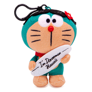 美国正版doraemon滑板叮当猫机器猫公仔玩偶毛绒包包挂件小挂饰