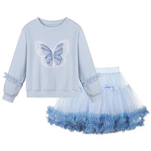 富罗迷女童套装轻奢小众2026春季新款高级好看时髦洋气儿童两件套