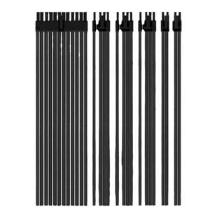 电脑全模组线定制线 硅胶线包网 ARGB发光线电源线定制 编织包网