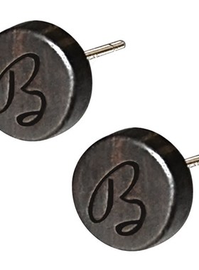 diy纯银耳环耳夹尺寸定制刻字