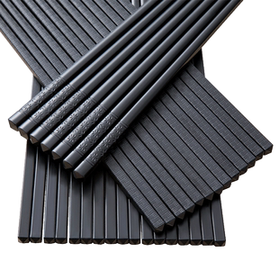 合金筷子消毒机专用饭店防滑商用餐厅饭店100双黑色耐高温快子