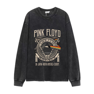 vintage摇滚水爷Pink Floyd平克弗洛伊德短袖男款t恤男2025新款潮