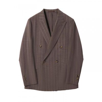 明星同款西服西装外套条纹休闲