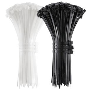 黑色自锁式尼龙扎带塑料卡扣强韧扎线捆扎带勒死狗扣带绑扎带大号