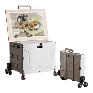 美术写生折叠画箱户外写生车美术生专用画车画板画架艺考小推车工具集训多功能拖车拉车大容量画包收纳画箱