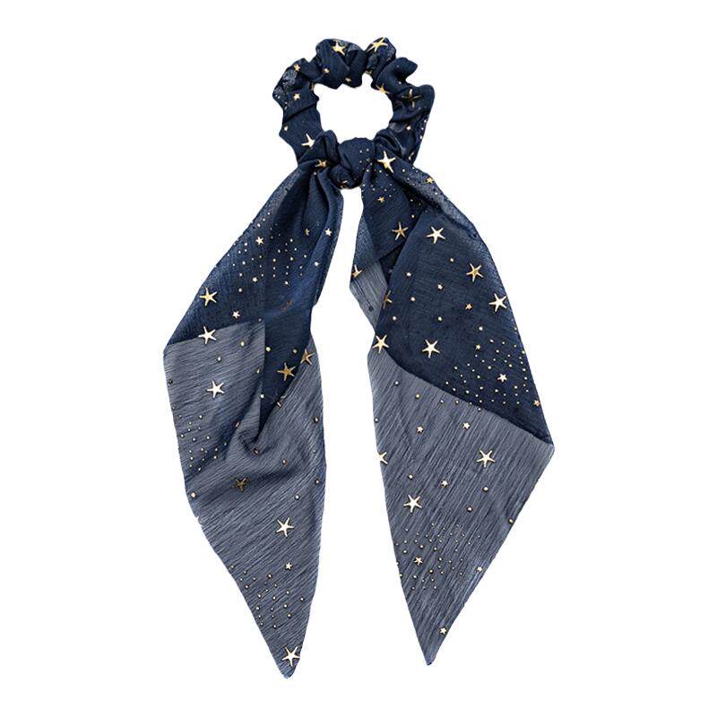 春夏新款雪纺马尾星星