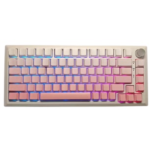 黑莓渐变正刻机械键盘键帽OEM上灯位透光PBT大全套x87配列黑粉K98