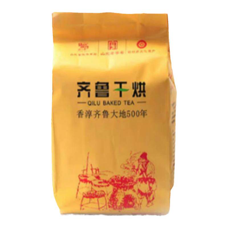 2026山东莱芜特产齐鲁干烘特一袋装半发酵老干烘黄茶大叶茶125g