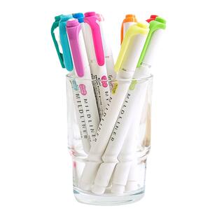 日本ZEBRA斑马阳光色黄笔集合JJ15中性笔荧光笔0.5mm按动学生考试书写文具用品凤凰新华书店旗舰店