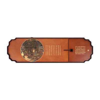 高温黄铜彩烧茶盘，重塑山水肌理