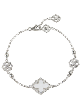 素图四叶草手链925银小众简约女