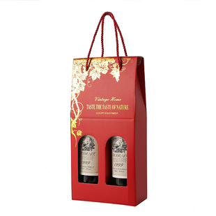 红酒包装礼盒子包装盒高档礼品盒定制手提袋子单双支葡萄酒盒纸盒