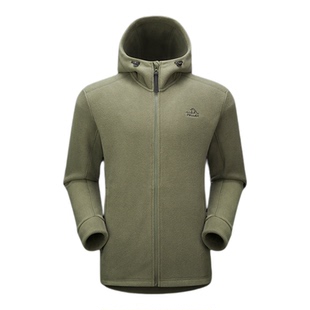 伯希和户外抓绒衣男Polartec200防风保暖运动登山服休闲连帽外套