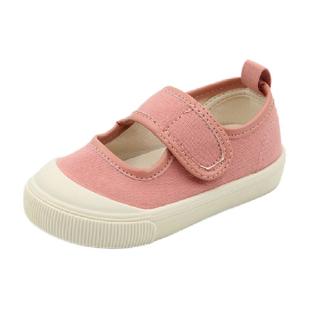 TOPSTAR儿童帆布鞋女童男童幼儿园室内鞋小白鞋宝宝儿童鞋软底鞋