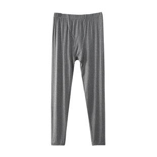 加肥大码男士莫代尔薄款秋裤高腰宽松中老年保暖裤打底裤线裤衬裤