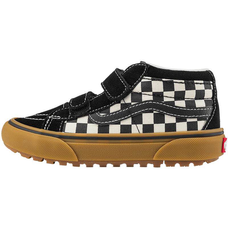 Vans范斯童鞋官方 MTE SK8-Mid Reissue V棋盘格户外中大童登山鞋