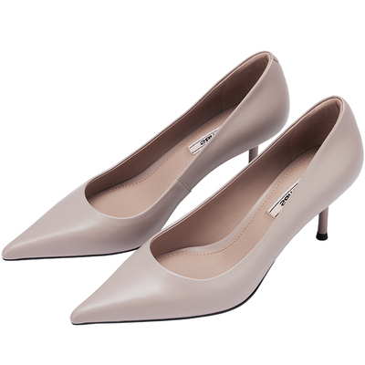 73hours法式尖头细跟高跟鞋