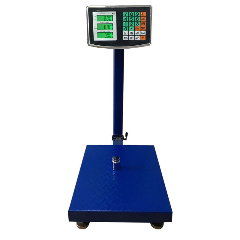 英文电子秤100kg150kg200公斤电子台600kg称台秤300kg计重计价