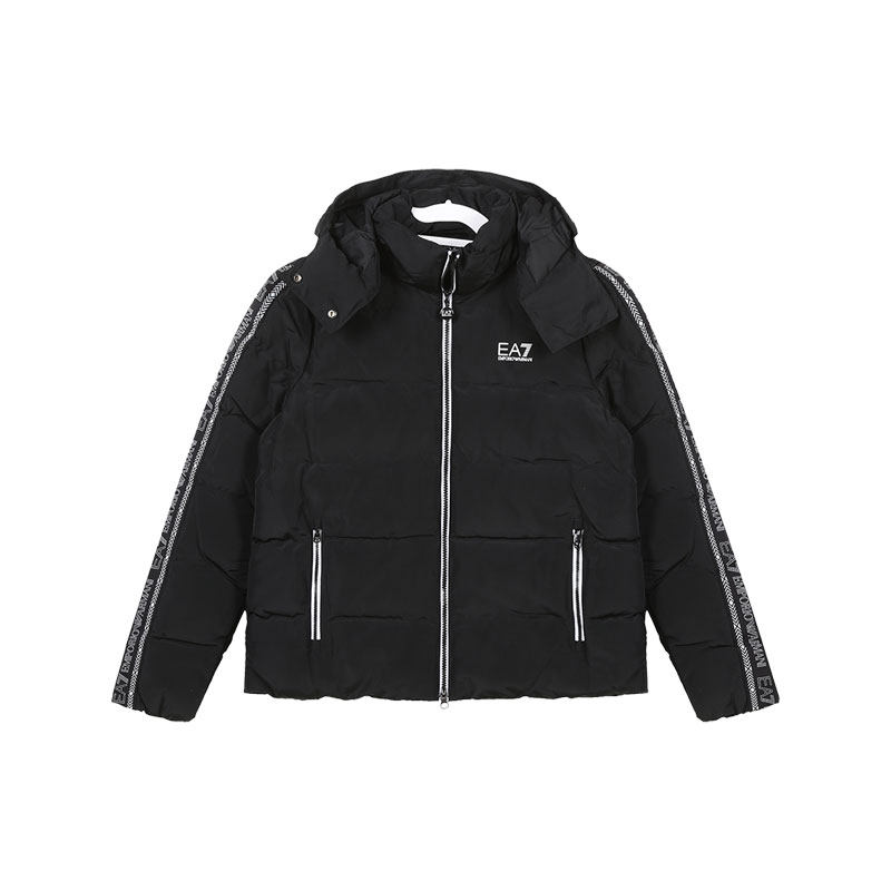 EA7阿玛尼连帽棉服外套
