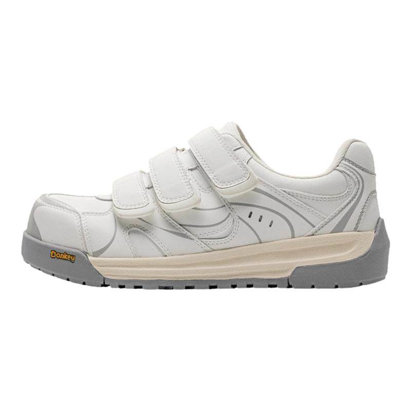 多嘴驴Donkey魔术贴小白鞋女款秋季好看休闲鞋厚底丑萌大头板鞋