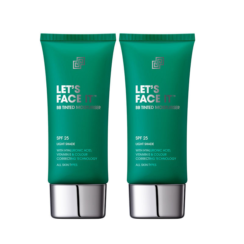 SHAKEUP男士专用自然滋润遮瑕懒人素颜霜男BB霜2支粉底液组合装