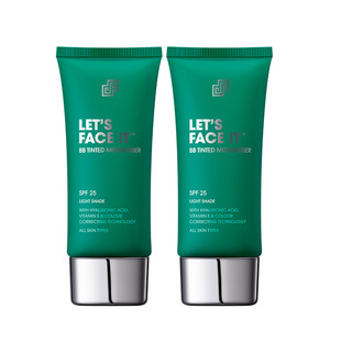 SHAKEUP男士专用自然滋润遮瑕懒人素颜霜男BB霜2支粉底液组合装