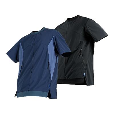 对称立裁结构冰感速干短袖T恤
