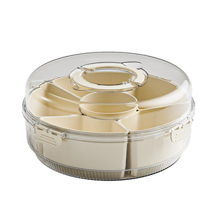 旋转分格火锅配菜盘客厅茶几餐桌酒吧水果盘干果盘坚果零食糖果盒