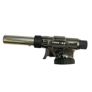 岩合黑金卡式喷枪烧毛家用喷火器户外露营便携式点火器气罐喷火抢