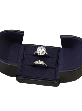 结婚仿真戒指一对一个高档双开盒装活口可调节戒指婚礼求婚用道具