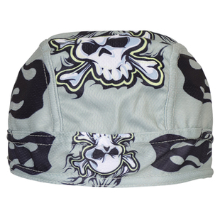 y2k骷髅头海盗帽子包头帽头巾户外骑行亚文化小众说唱荆棘巾帽