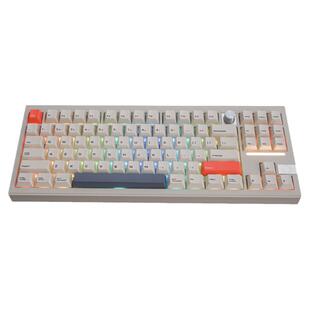 V87三模蓝牙无线机械键盘客制化gasket铝坨坨RGB灯VIA便携热拔插