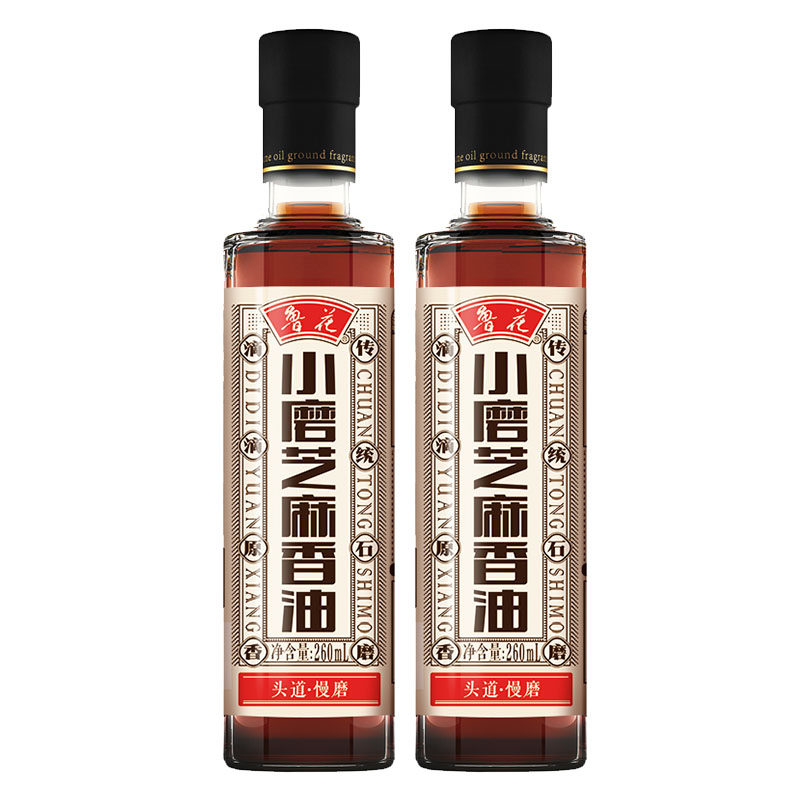 鲁花小磨芝麻香油260ml*2香油