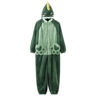 情侣连体睡衣加厚加绒珊瑚绒卡通