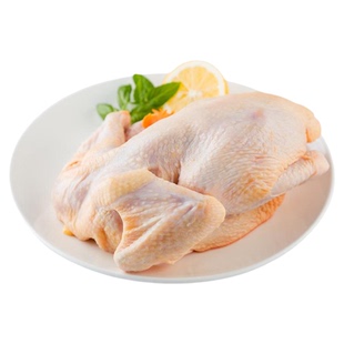 清真新鲜整只鸡三黄鸡盐焗白斩鸡烤鸡卤用冰鲜冷冻家商用生鲜全鸡