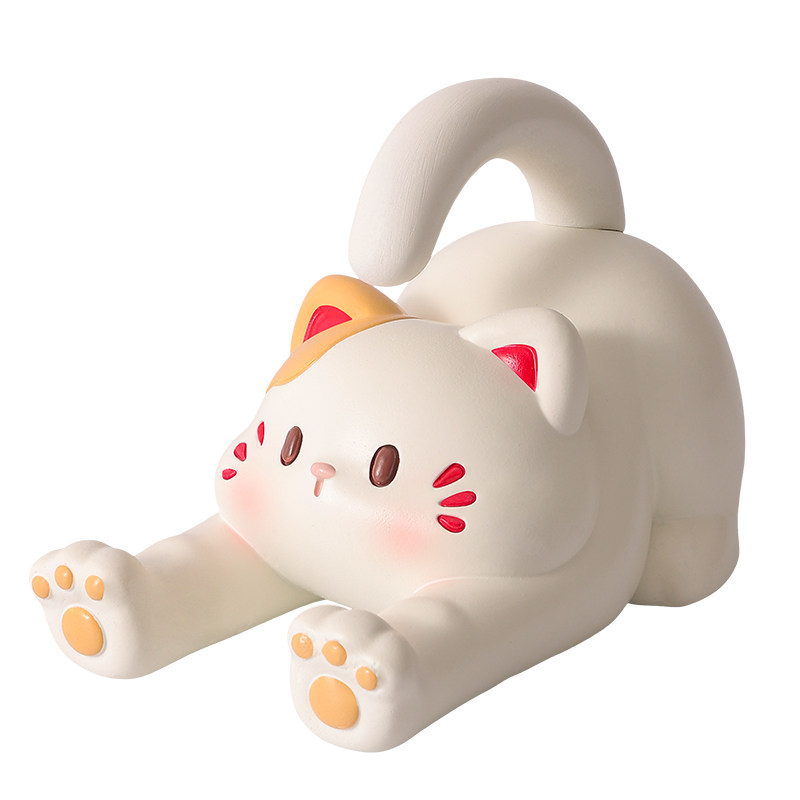 可爱猫咪手机支架摆件创意礼物
