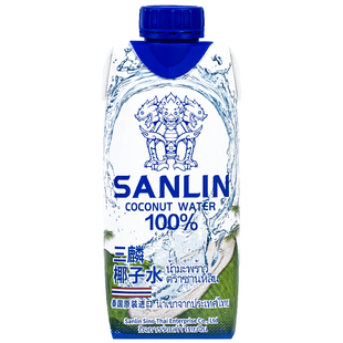 泰国if椰子水330ml盒装三麟100%果汁椰汁饮料椰汁混拼原装进口