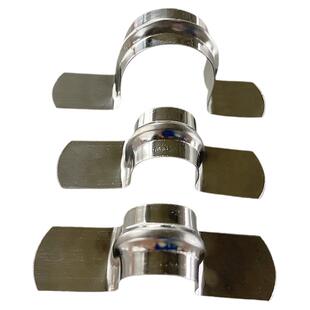 不锈钢骑马卡无孔加长瓦斯枪卡加厚欧姆卡扣固定夹线管箍马鞍卡20