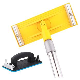 万向砂纸架墙面打磨可加长杆免爬梯海绵砂纸架吊顶腻子打磨砂纸夹