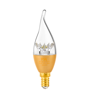 佛山照明led蜡烛灯泡e14小螺口E27家用室内透明照明水晶吊灯光源