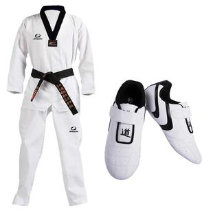 跆拳道服衣服装儿童训练初学成人成年大学生男女道服道鞋套装定制